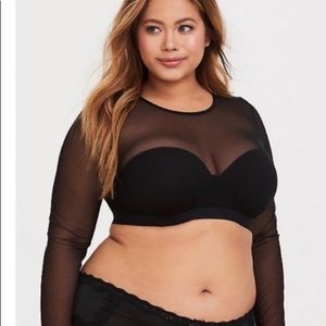 Torrid Mesh Crop Top